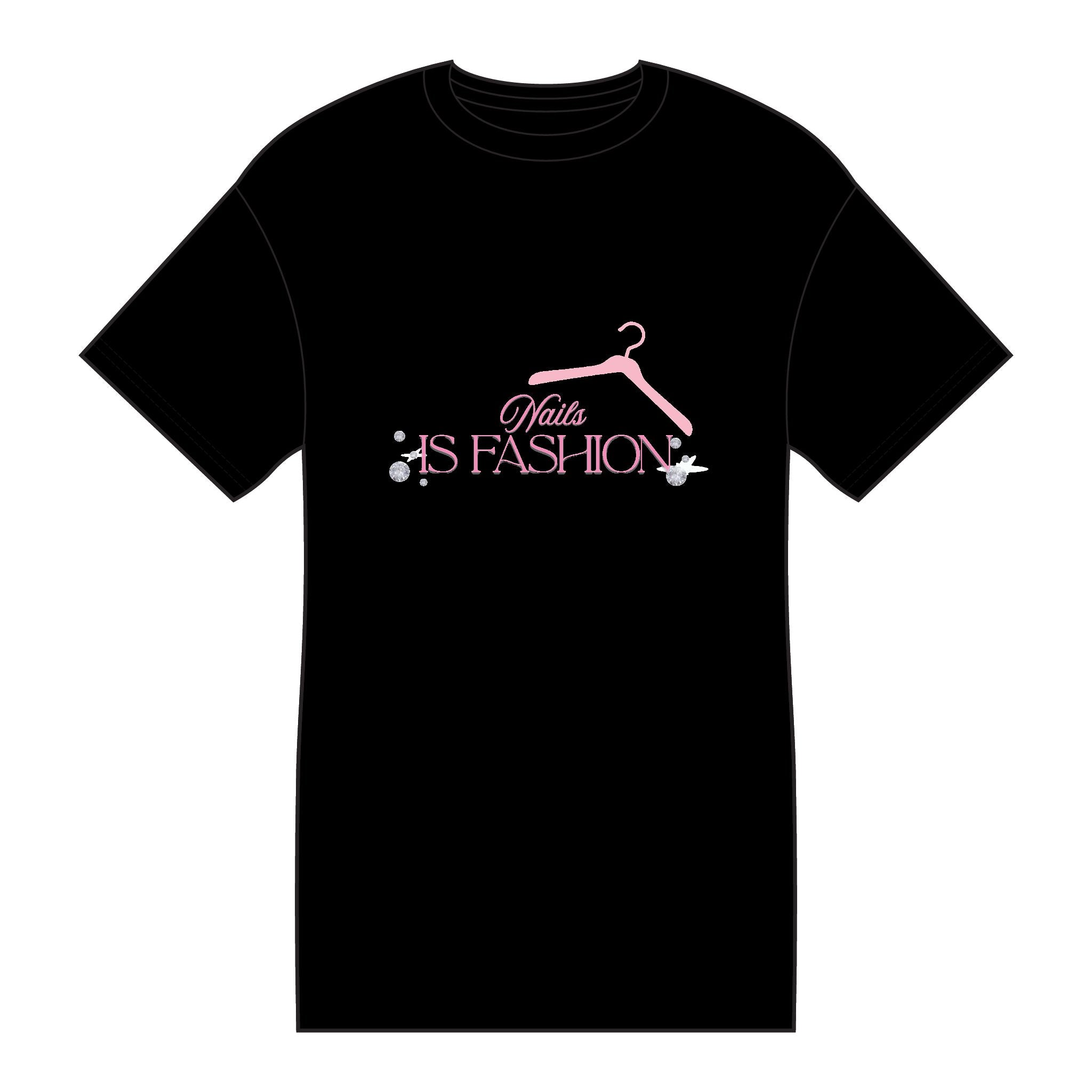 Nails Is Fashion Tee — Pink Hanger Nail Tech Shirt