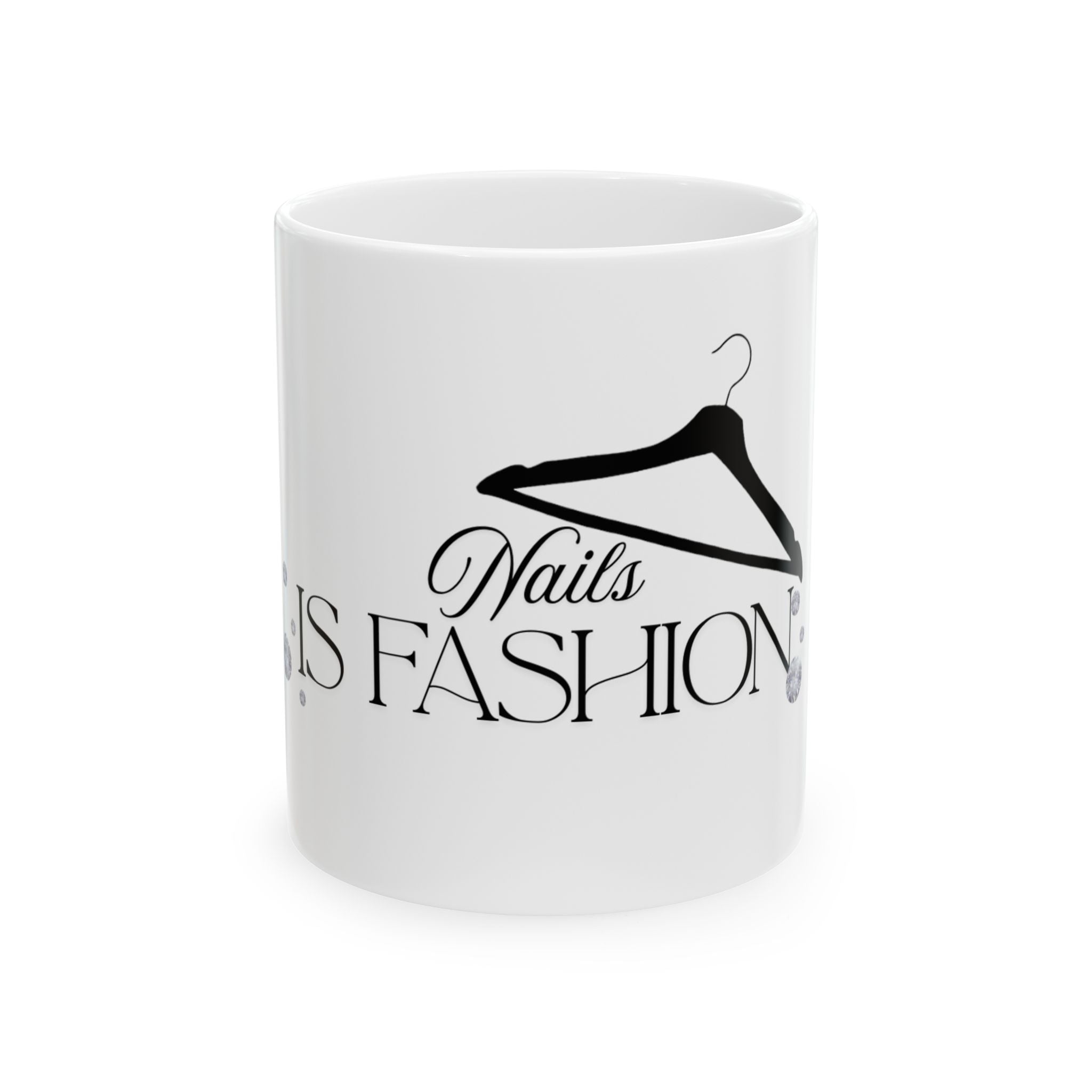 Fashionista Coffee Mug – "Nails & Fashion" Ceramic Mug for Stylists & Trendsetters (11oz, 15oz)